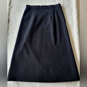 Sabastian Vintage Black Wool Skirt Women's Size 10